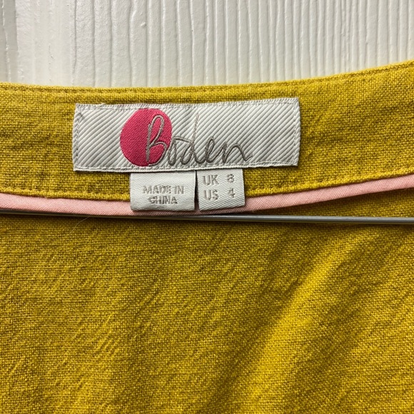 Mustard jumpsuit, linen blend, Boden - Picture 5 of 6